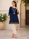 Ff Dhabhu Cotton With Work Kurti With Bottom Collections